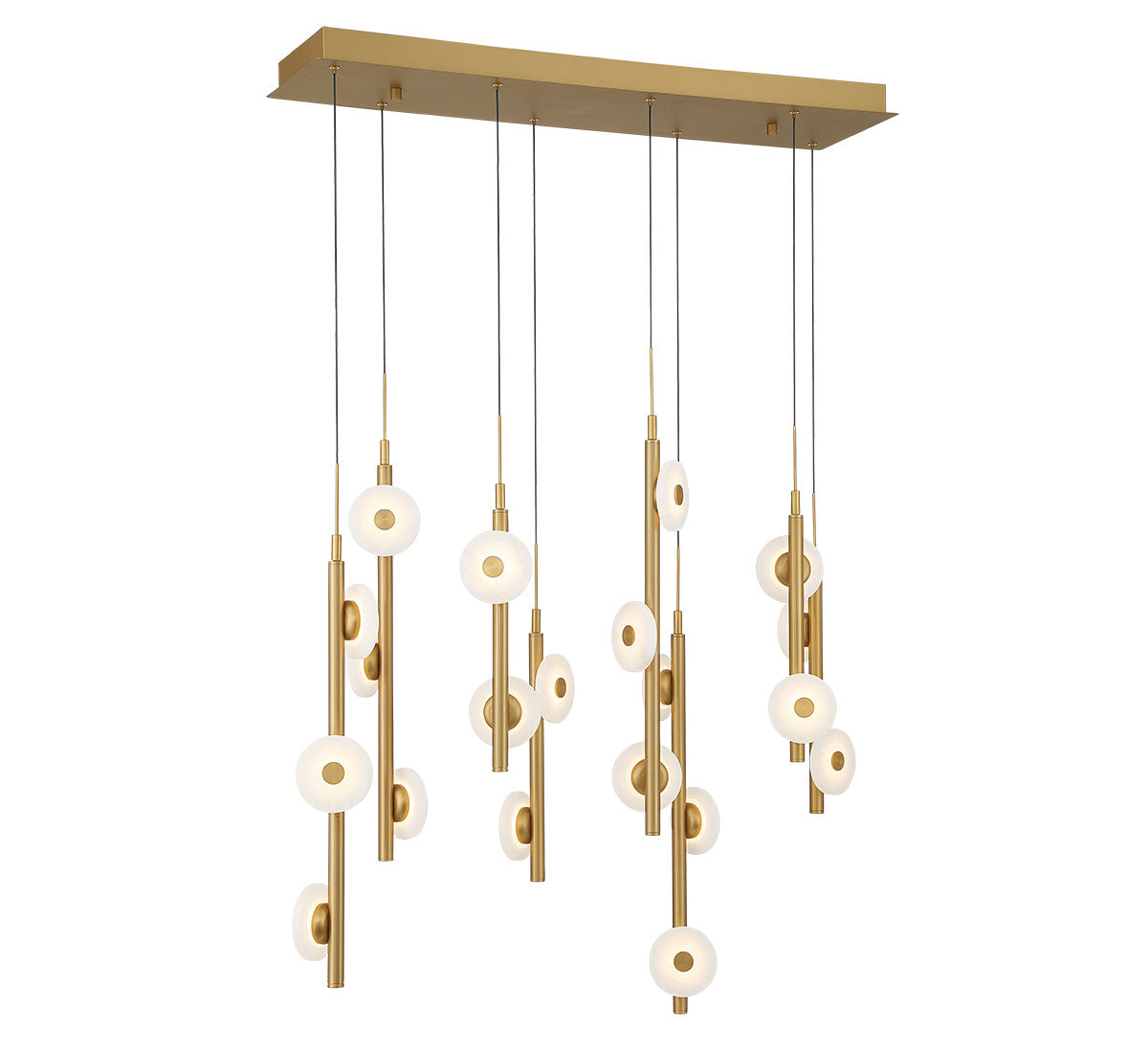 Etna 20 Light Rectangular LED Chandelier