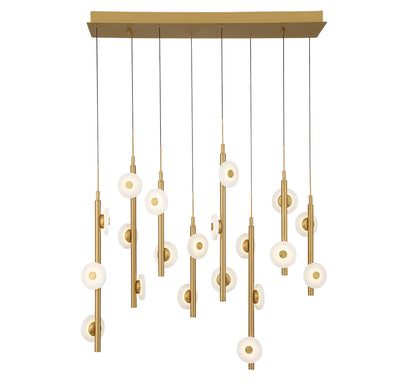 Etna 20 Light Rectangular LED Chandelier