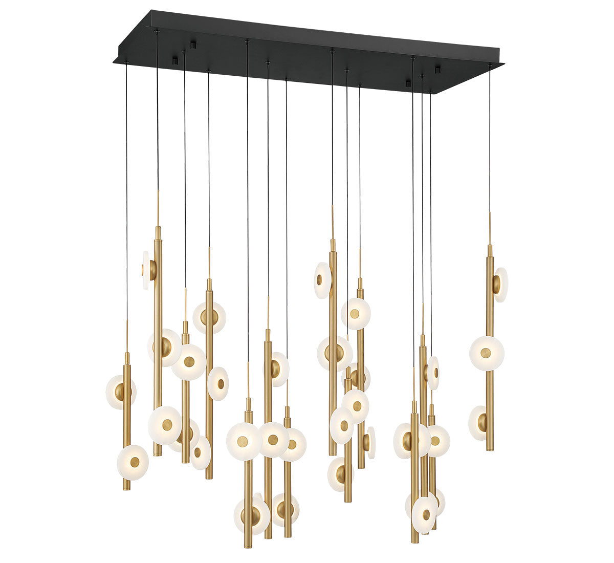 Etna 35 Light Rectangular LED Chandelier