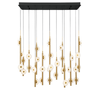 Etna 35 Light Rectangular LED Chandelier