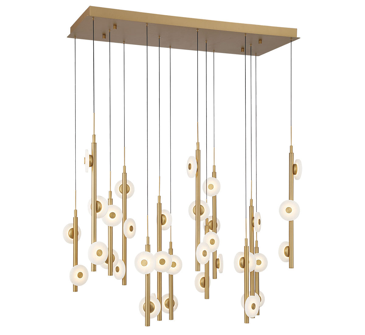 Etna 35 Light Rectangular LED Chandelier