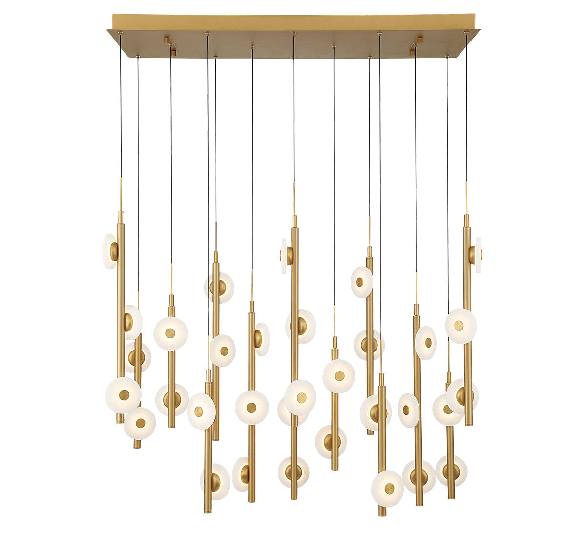 Etna 35 Light Rectangular LED Chandelier