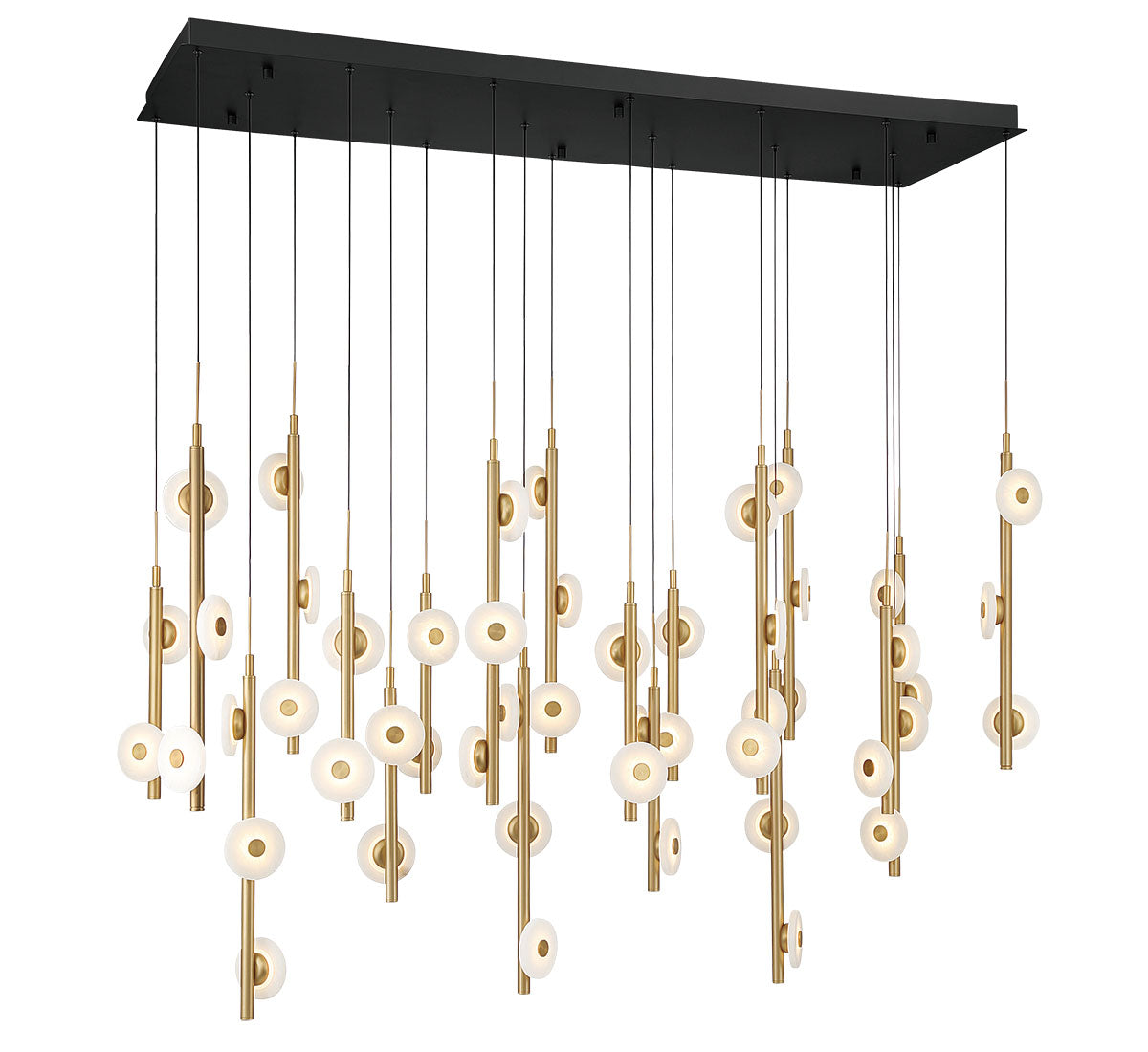 Etna 50 Light Rectangular LED Chandelier