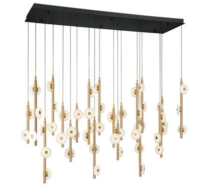 Etna 50 Light Rectangular LED Chandelier