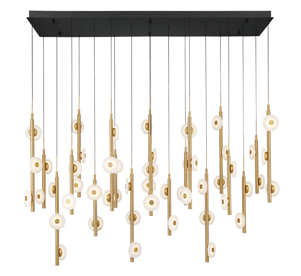 Etna 50 Light Rectangular LED Chandelier