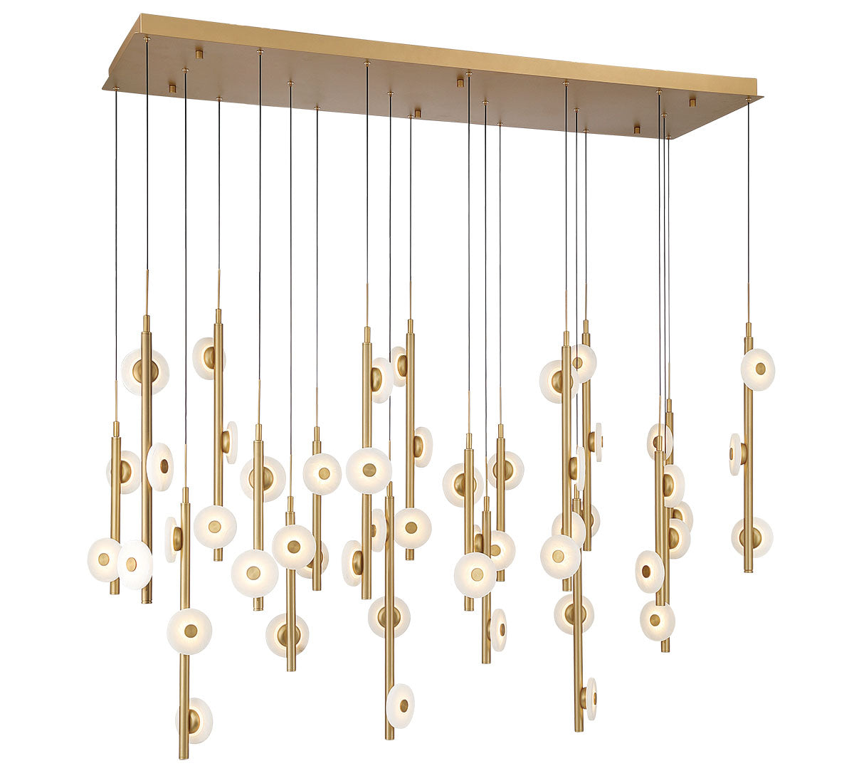 Etna 50 Light Rectangular LED Chandelier
