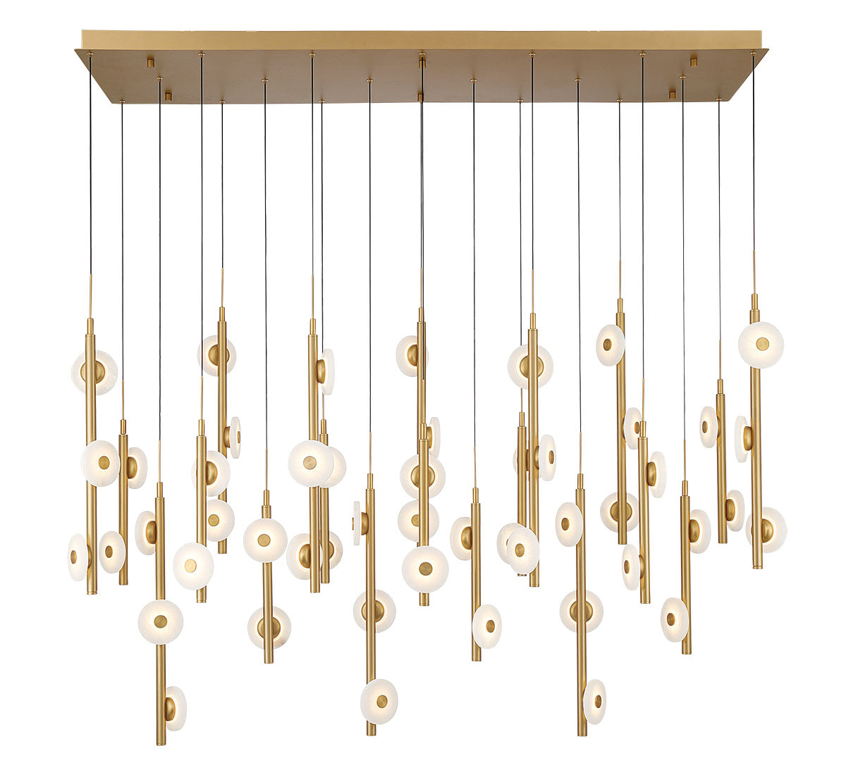 Etna 50 Light Rectangular LED Chandelier