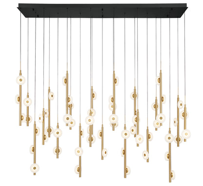 Etna 57 Light Rectangular LED Chandelier