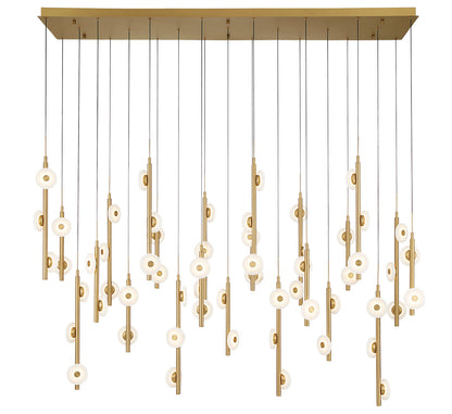 Etna 57 Light Rectangular LED Chandelier