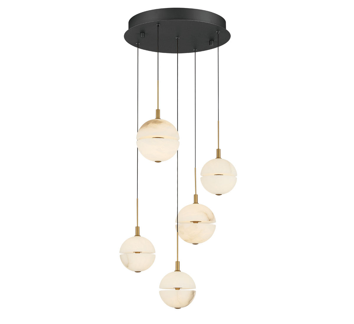 Corfu 5 Light Round LED Chandelier