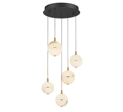 Corfu 5 Light Round LED Chandelier