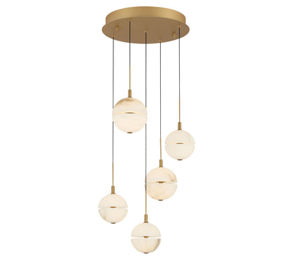 Corfu 5 Light Round LED Chandelier