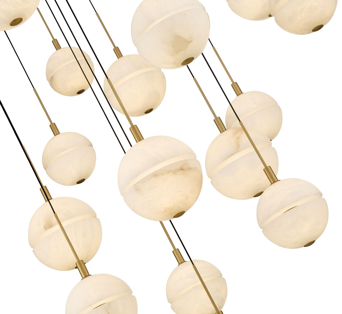 Corfu 19 Light Round LED Chandelier