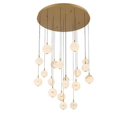 Corfu 19 Light Round LED Chandelier