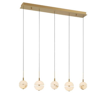Corfu 5 Light Linear LED Chandelier