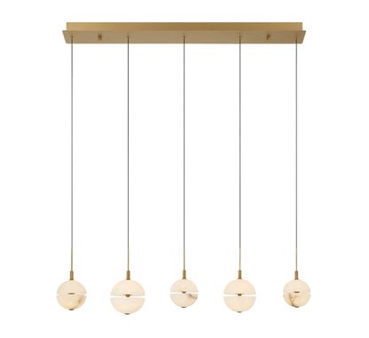 Corfu 5 Light Linear LED Chandelier