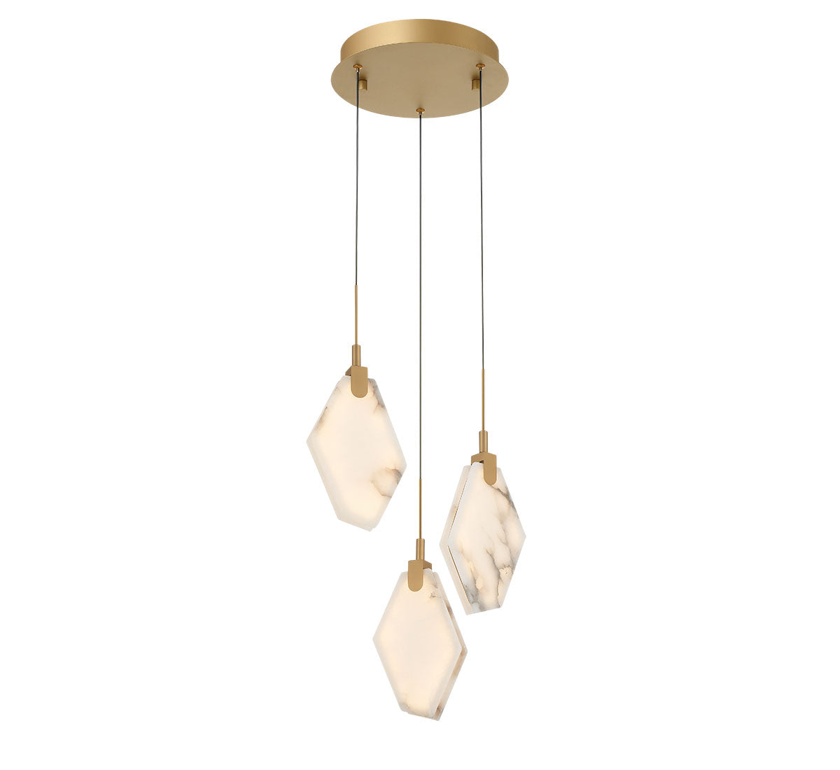 Kosmos 3 Light Round LED Pendant