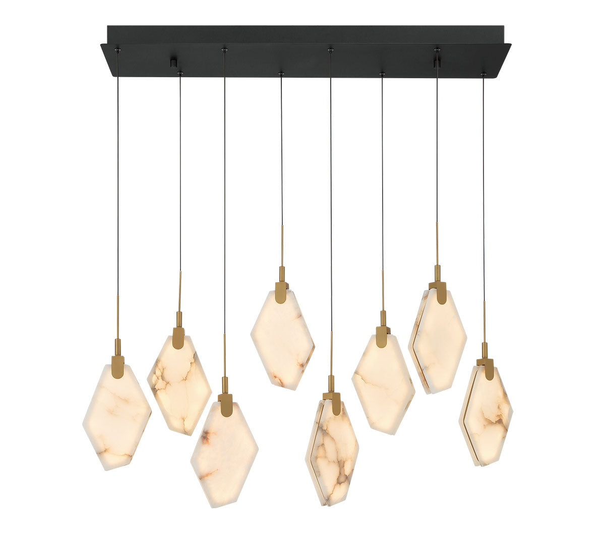 Kosmos 8 Light Rectangular LED Chandelier