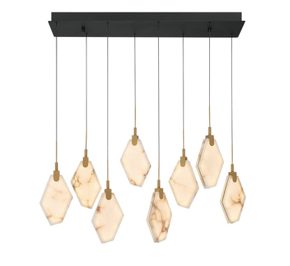Kosmos 8 Light Rectangular LED Chandelier