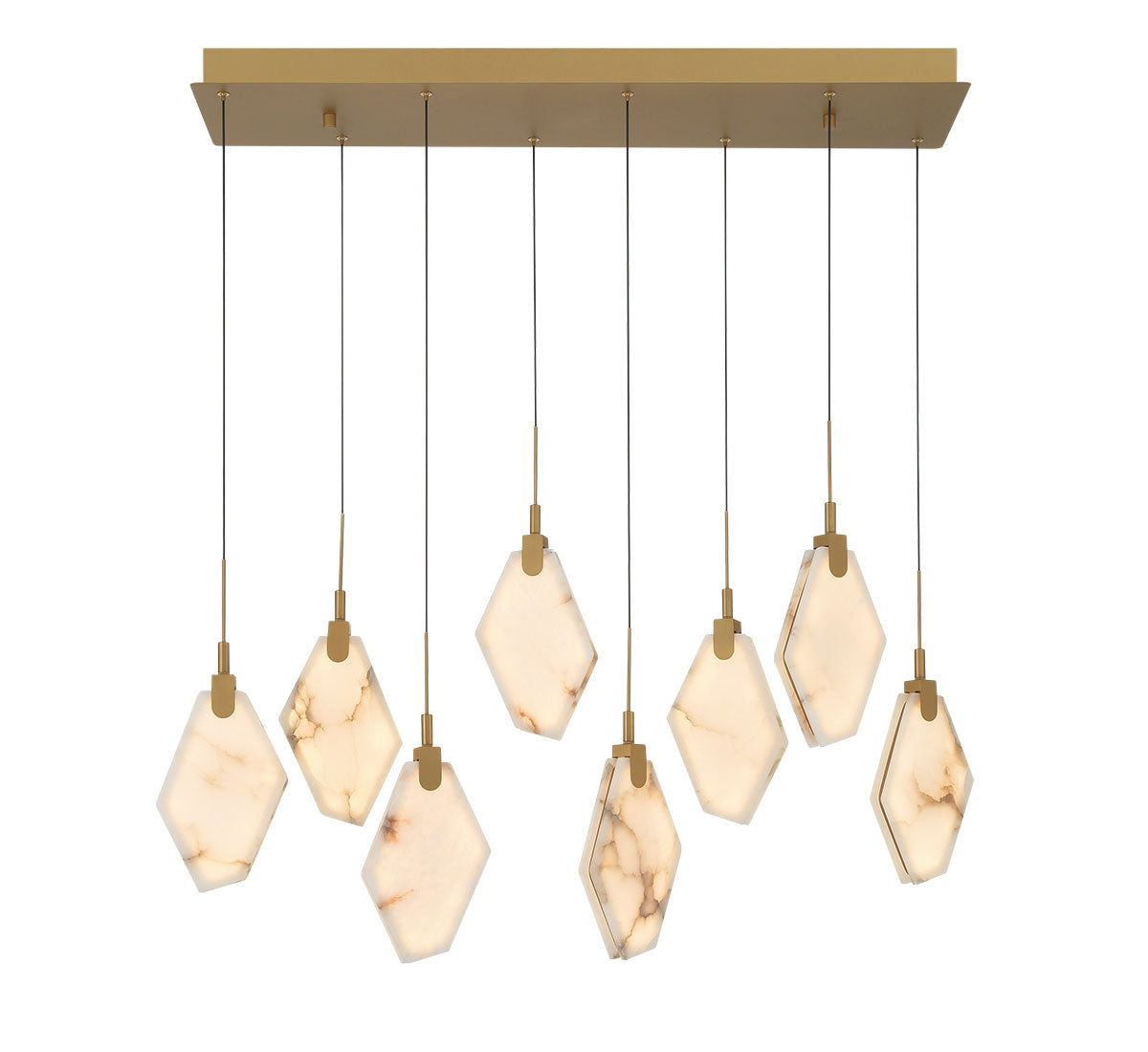 Kosmos 8 Light Rectangular LED Chandelier