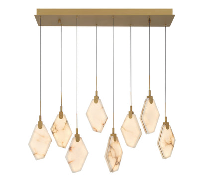 Kosmos 8 Light Rectangular LED Chandelier