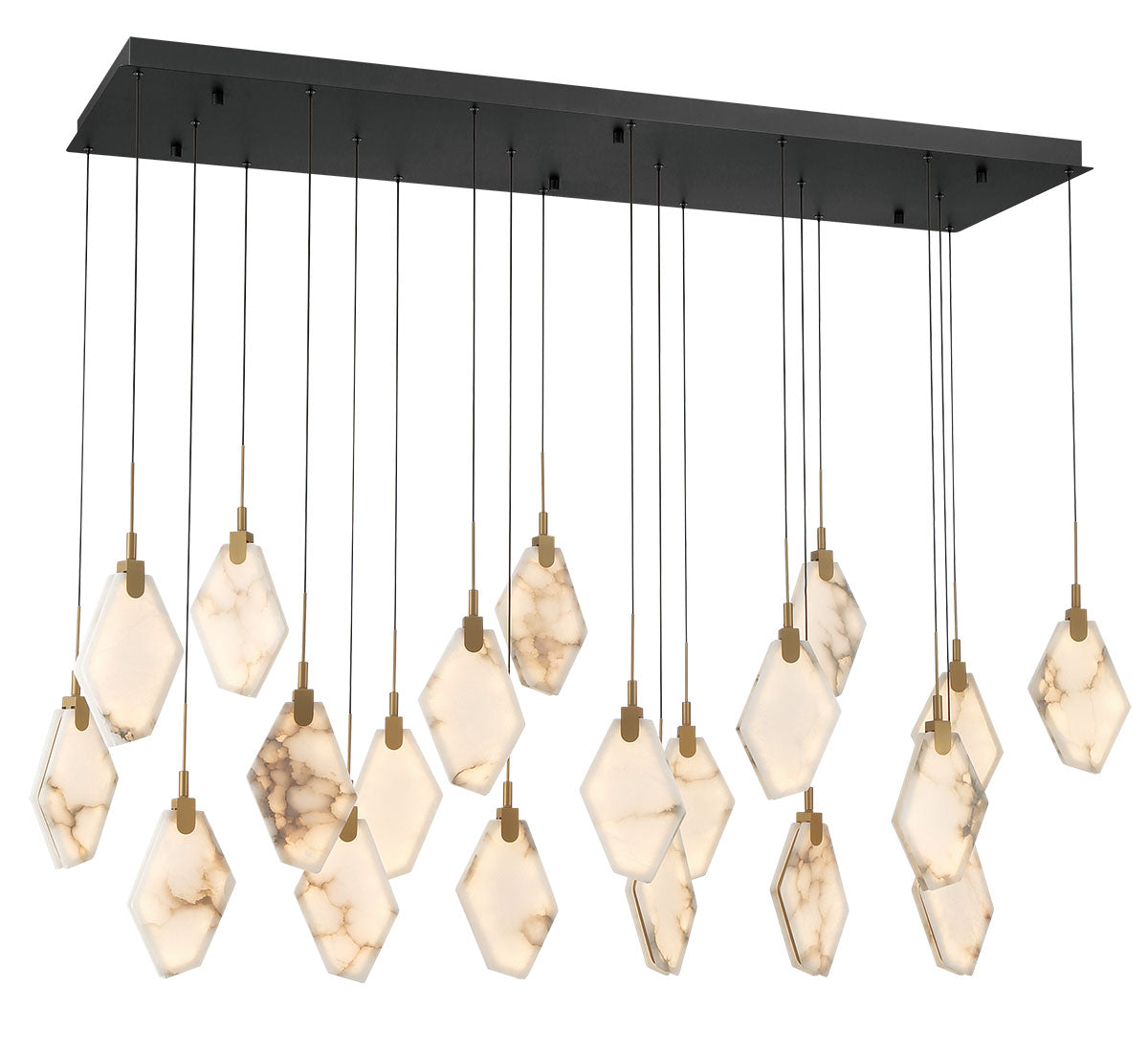 Kosmos 20 Light Rectangular LED Chandelier