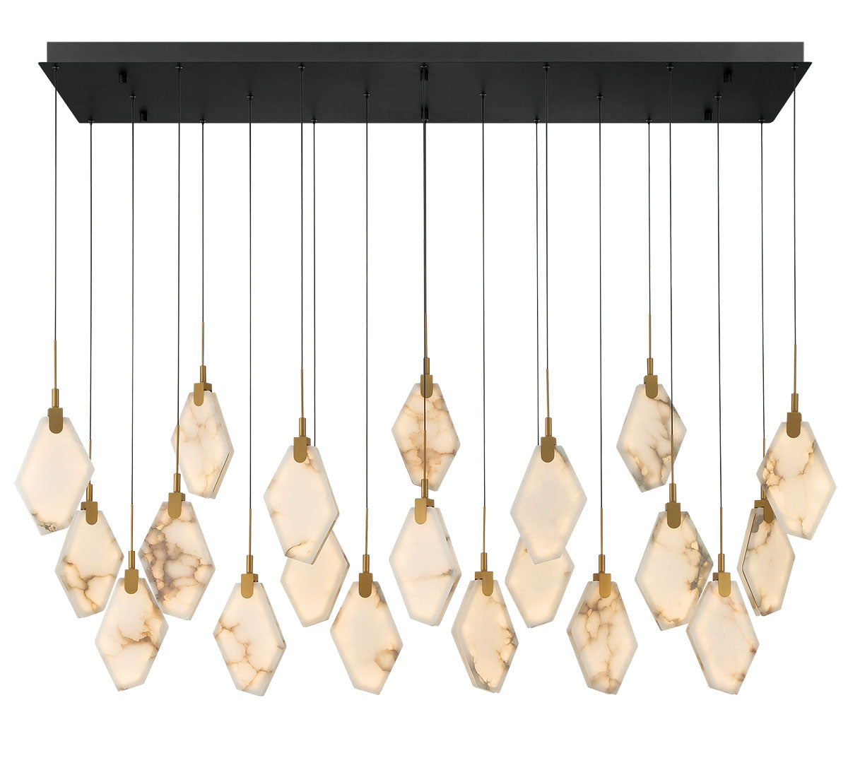 Kosmos 20 Light Rectangular LED Chandelier