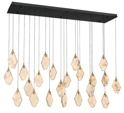 Kosmos 23 Light Rectangular LED Chandelier