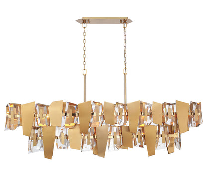 Castellana 2 Tier 14 Light Linear Chandelier