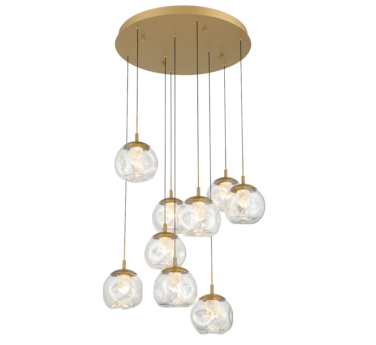 Camerino 9 Light Round LED Chandelier