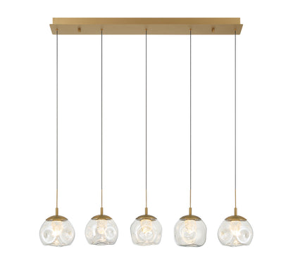 Camerino 5 Light Linear LED Chandelier