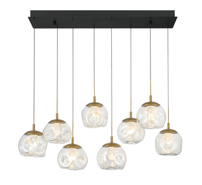 Camerino 8 Light Rectangular LED Chandelier