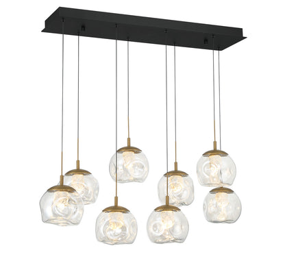 Camerino 8 Light Rectangular LED Chandelier