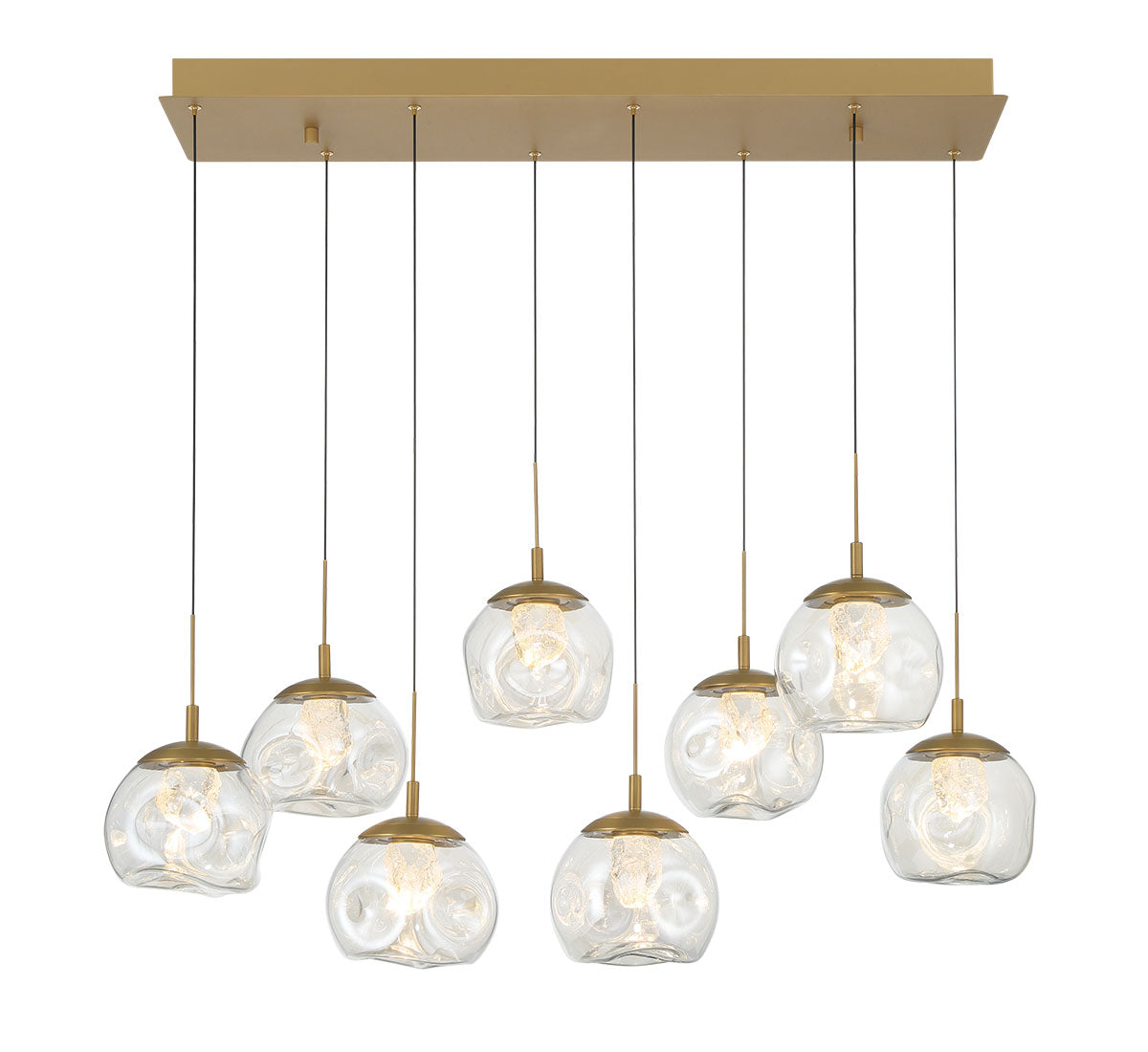 Camerino 8 Light Rectangular LED Chandelier