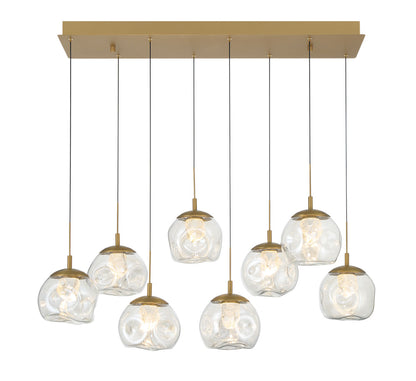 Camerino 8 Light Rectangular LED Chandelier