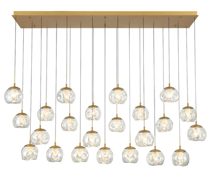 Camerino 23 Light Rectangular LED Chandelier