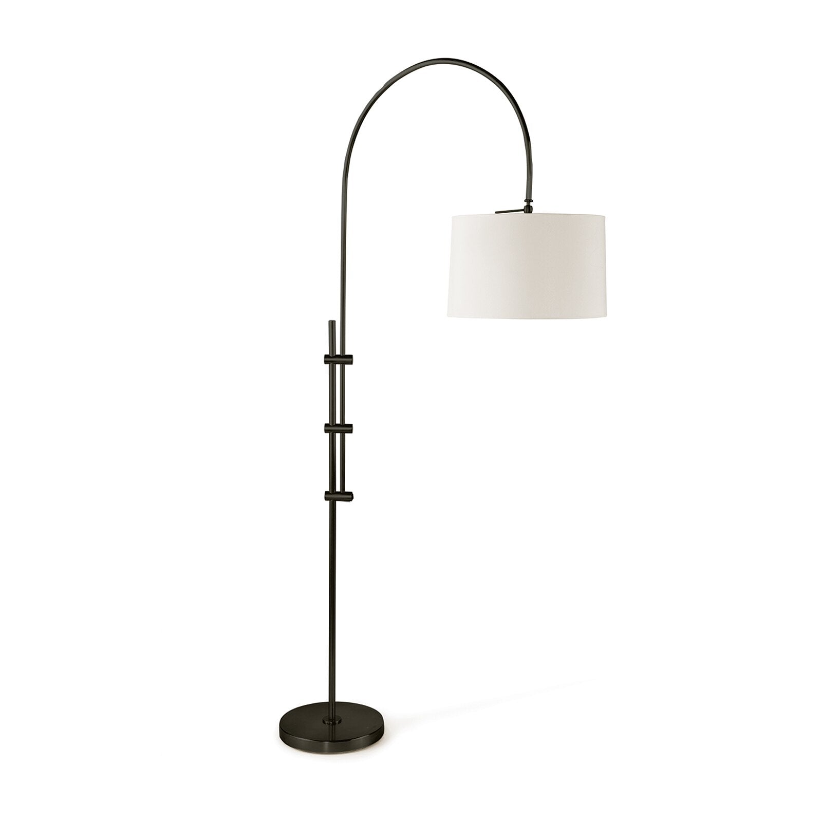 Arc Floor Lamp With Fabric Shade