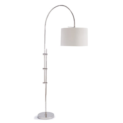 Arc Floor Lamp With Fabric Shade