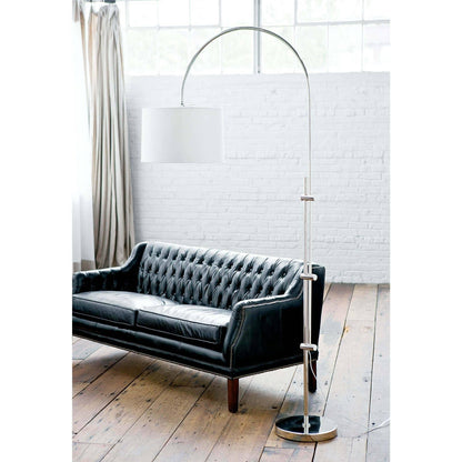 Arc Floor Lamp With Fabric Shade