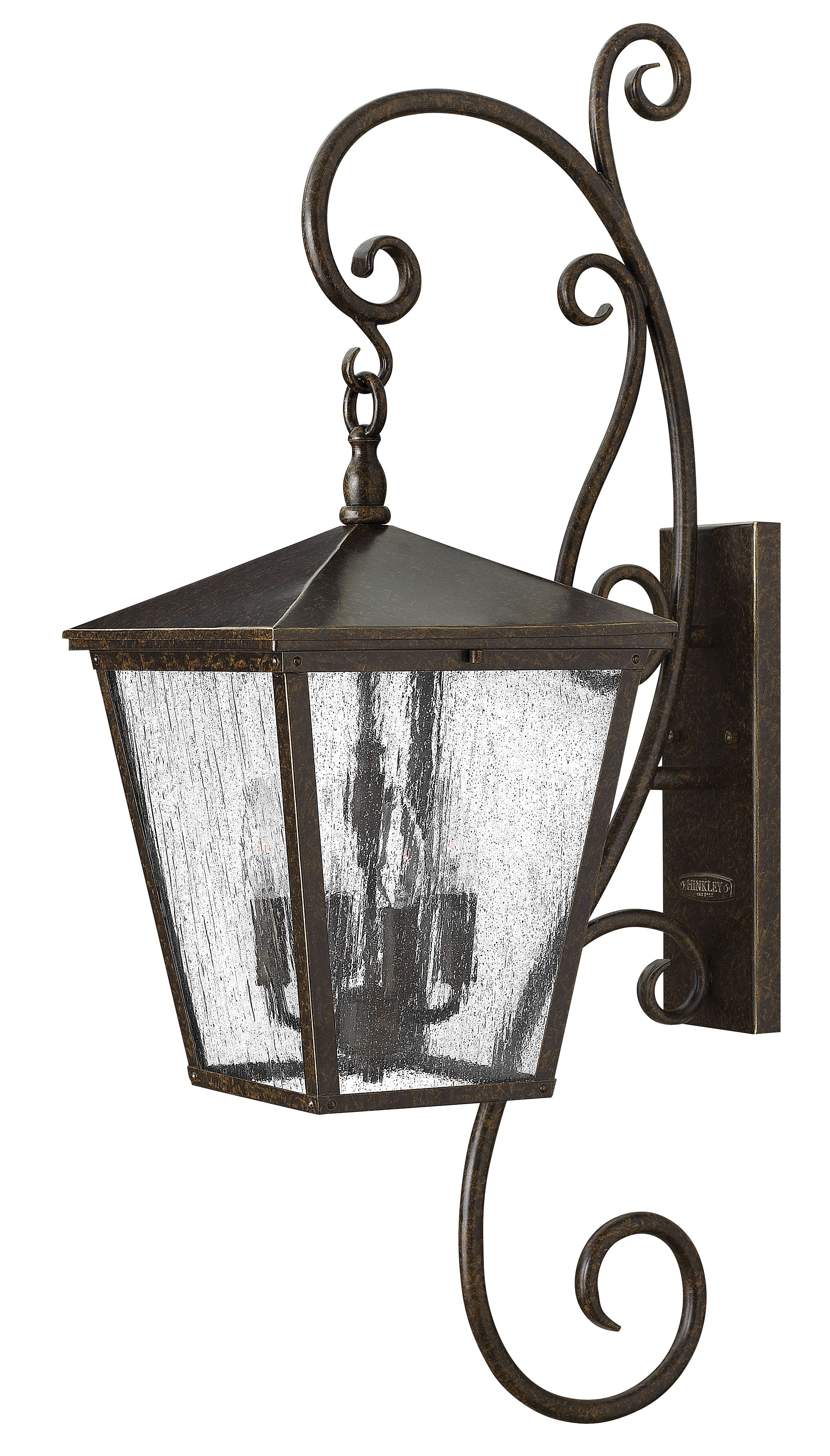 Trellis Extra Large Wall Mount Lantern with Scroll