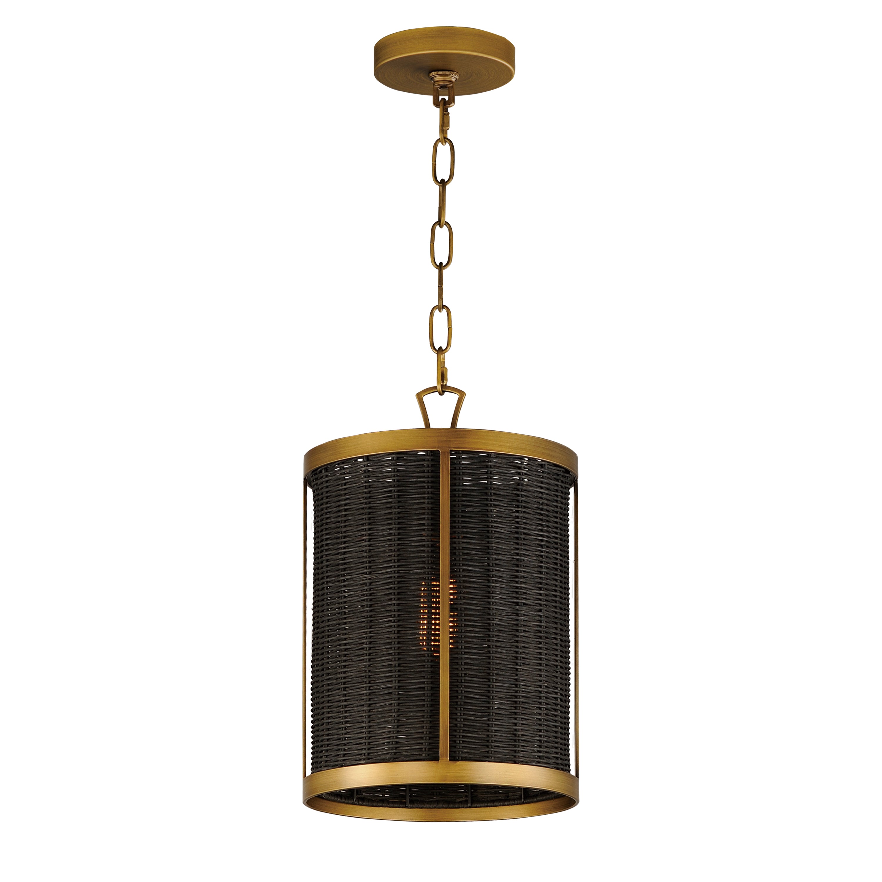 Rattan Single Pendant