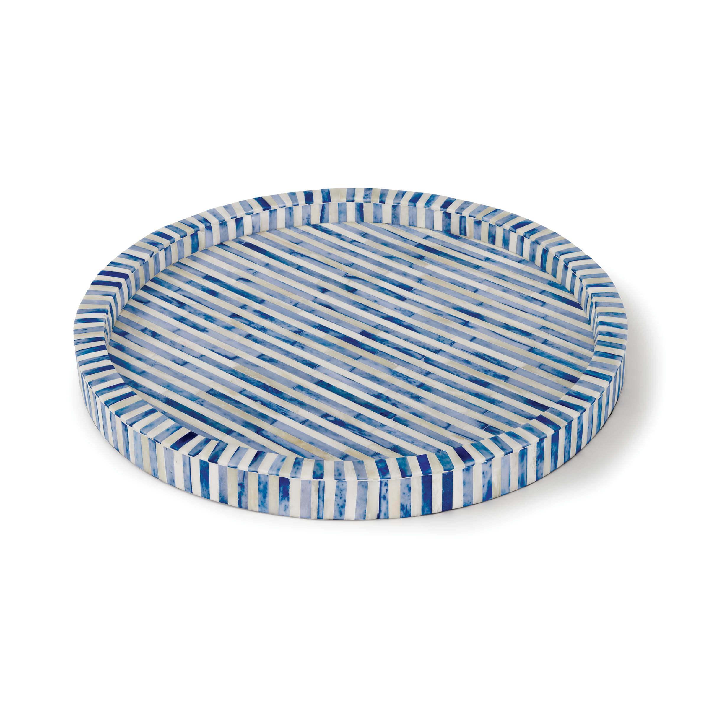 Bone and Indigo Tray