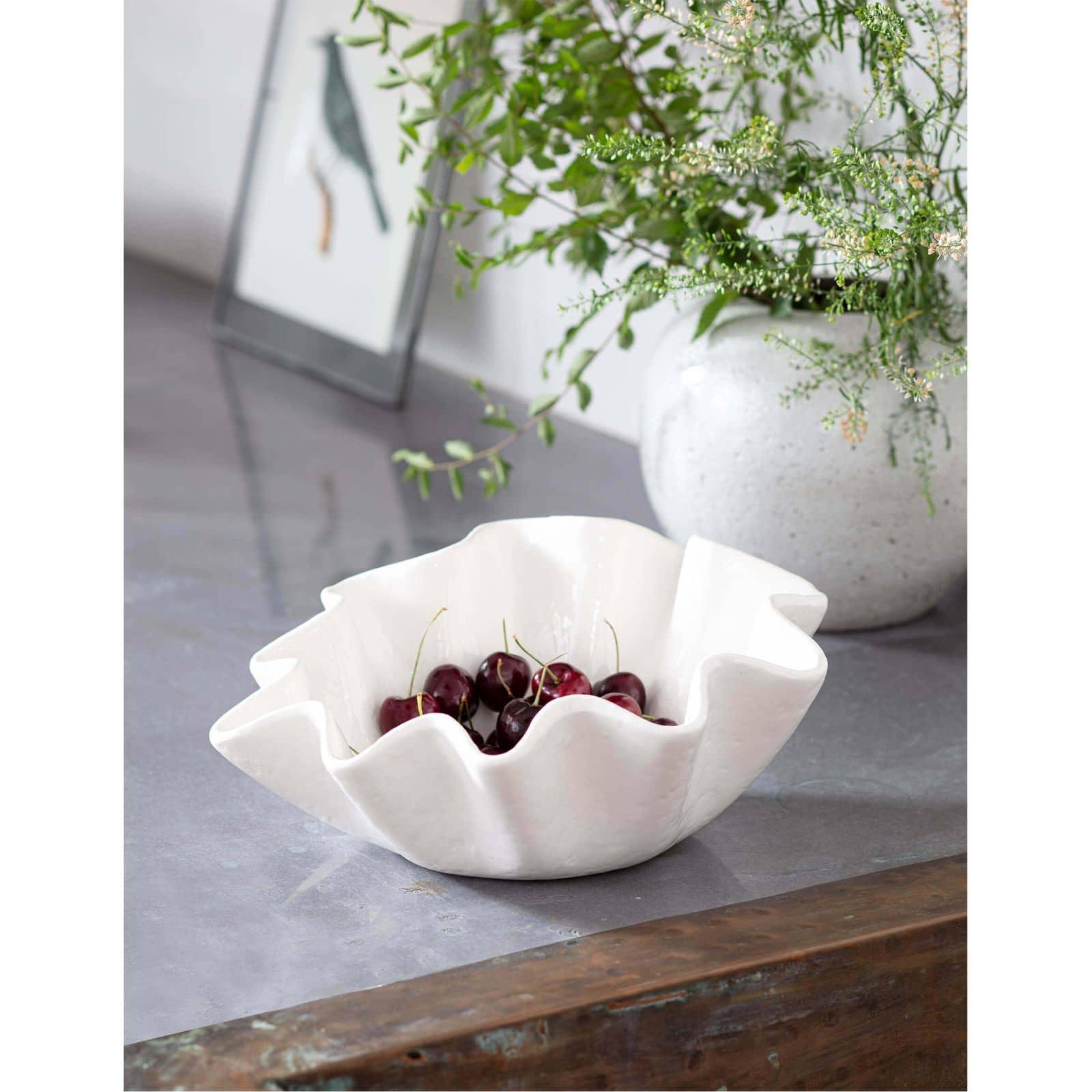 Ruffle Ceramic Bowl