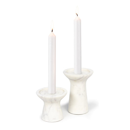 Klein Marble Candle Holder Set