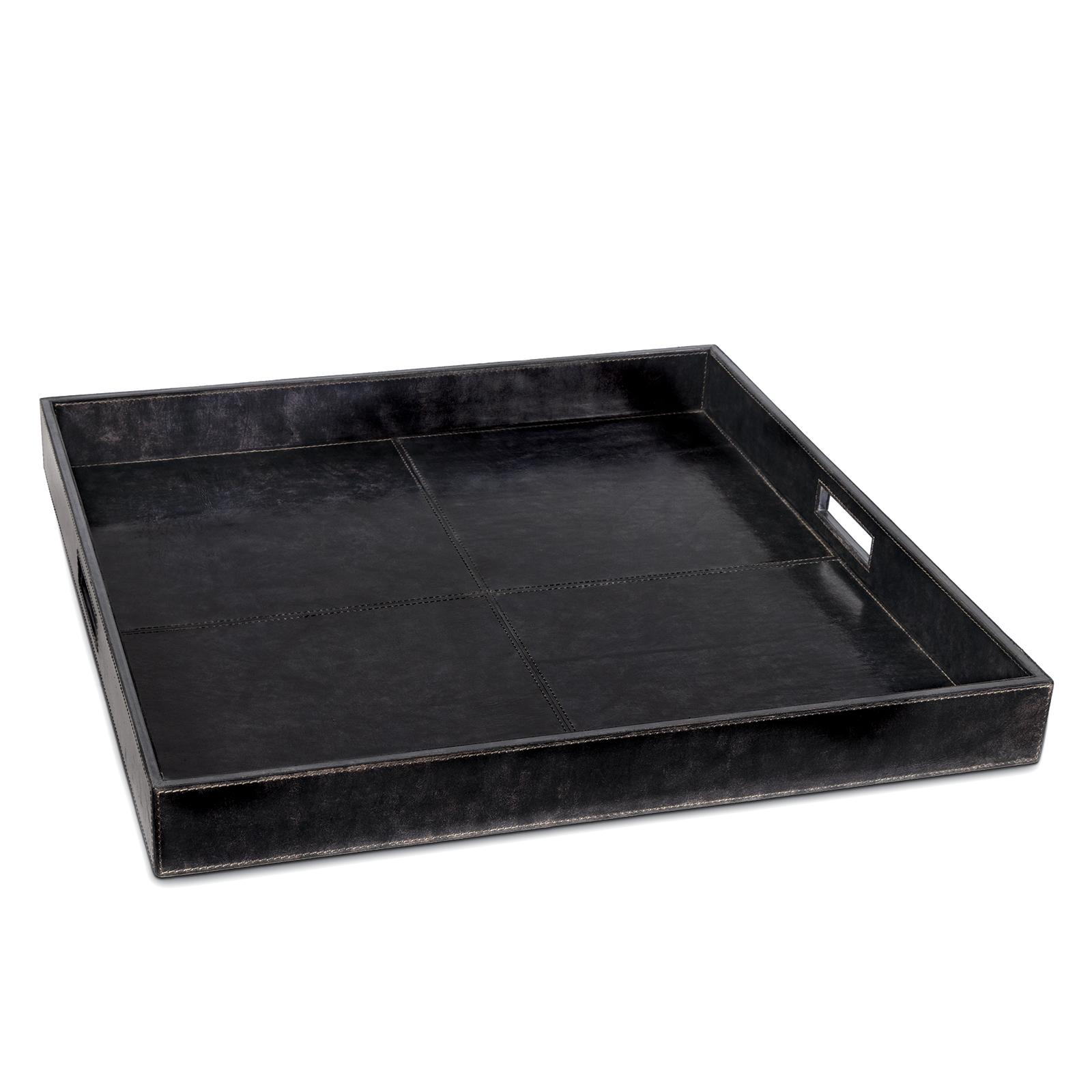Derby Square Leather Tray