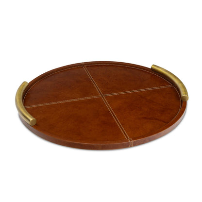 Hayes Leather Tray Round Small