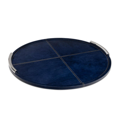 Hayes Leather Tray Round Large