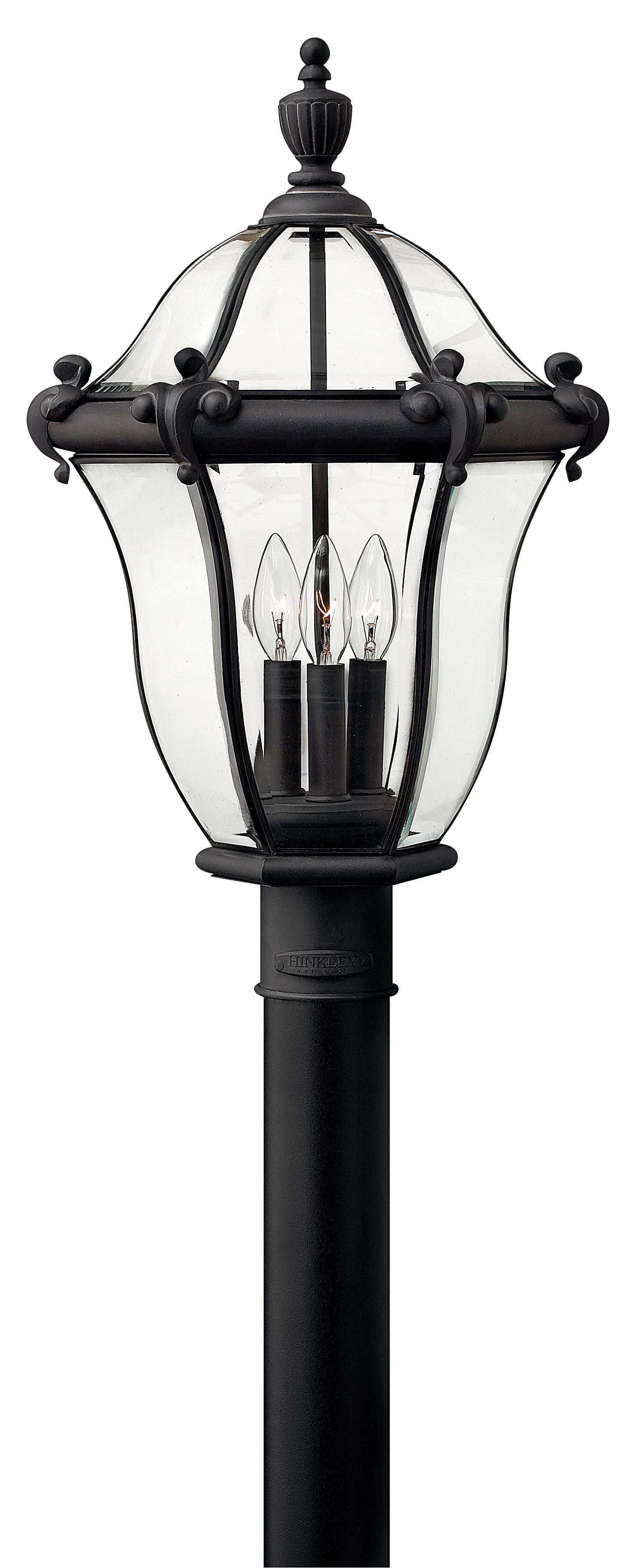San Clemente Large Post Mount Lantern