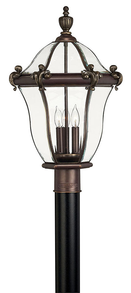 San Clemente Post Top or Pier Mount Lantern