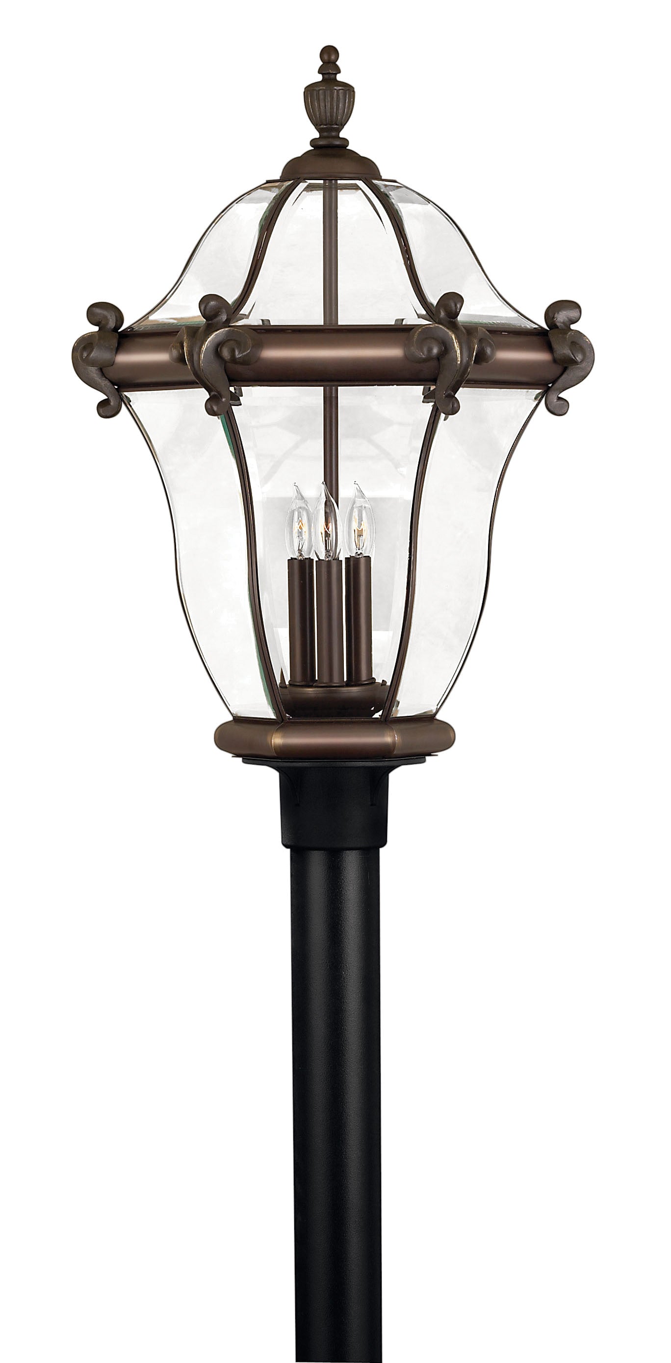 San Clemente Large Post Mount Lantern